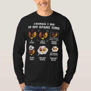 Camiseta 6 Cosas Que Hago En Mi Tiempo De Reserva - Amante