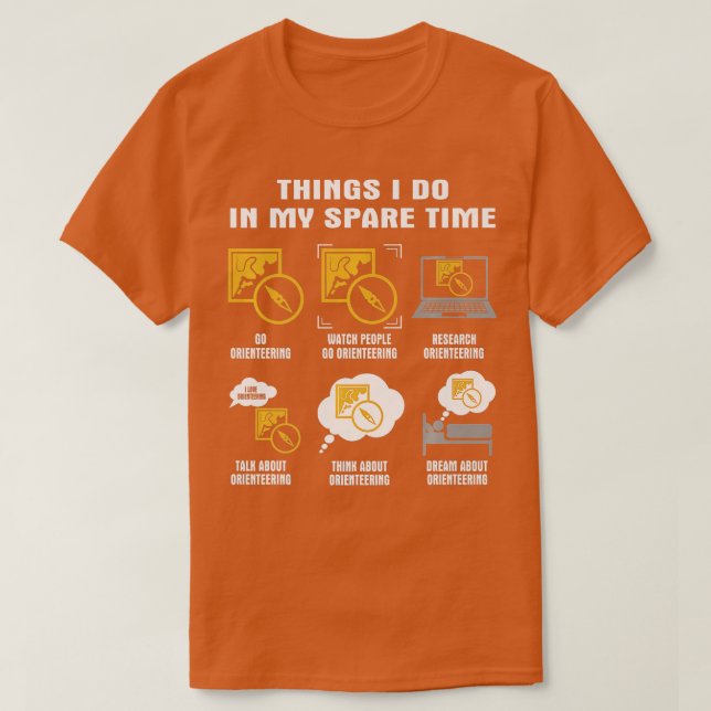 Camiseta 6 Cosas Que Hago En Mi Tiempo De Reserva Orientand (Diseño del anverso)
