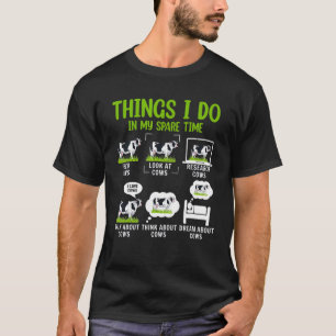 Camiseta 6 cosas que hago en mi tiempo libre Granjero Impre