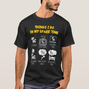 Camiseta 6 Cosas Que Hago En Mi Vaca Granjera De Tiempo Lib