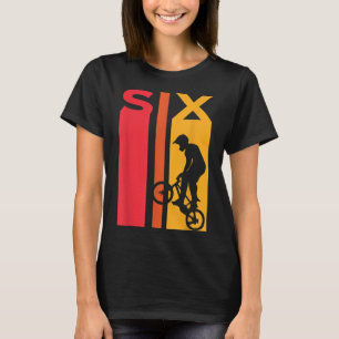Camiseta 6 cumpleaños 6 años niños Bmx Bike Lover B-day