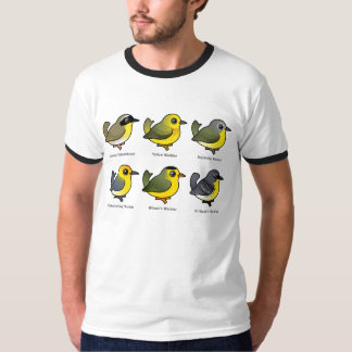 Camiseta 6 currucas de Birdorable
