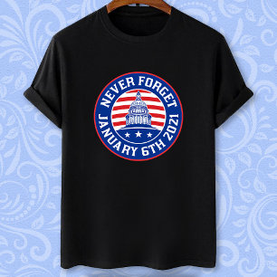 Camiseta 6 de enero de 2021 Nunca olviden la insurrección d