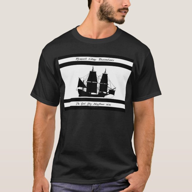 Camiseta 6 descendientes del mayflower (Anverso)