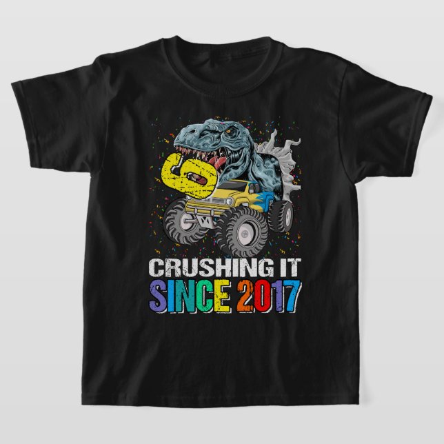 Camiseta 6 Desde 2017 Monster Truck Dinosaur 6t (Distribución)