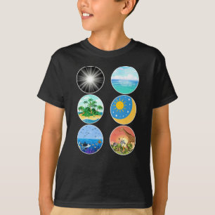 Camiseta 6 días de creación - Génesis 1-2 profesor escolar