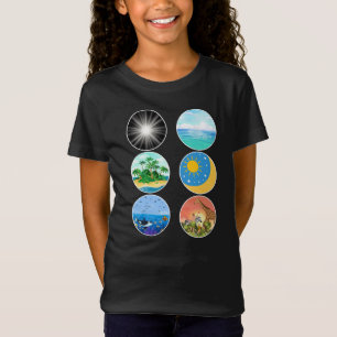 Camiseta 6 días de creación - Génesis 1-2 profesor escolar