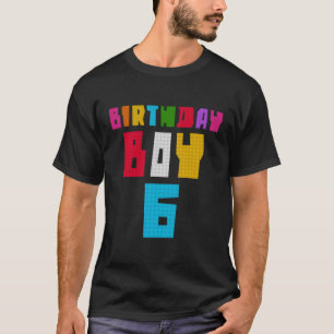 Camiseta 6 Edificio de bloques de generador maestro