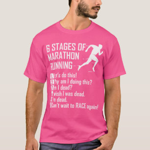 Camiseta 6 Etapas De La Carrera De Maratón