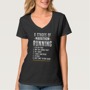 Camiseta 6 Etapas De Marathon Runner Marathon Appar