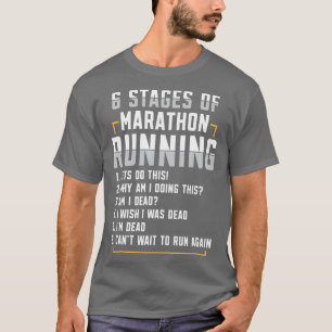 Camiseta 6 Etapas De Marathon Runner Marathon Appar
