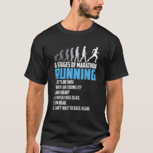 Camiseta 6 etapas de maratón en carrera