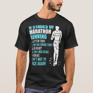 Camiseta 6 etapas de maratón en carrera para corredores 6