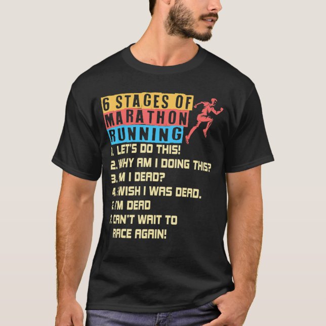 Camiseta 6 etapas de maratón en marcha (Anverso)