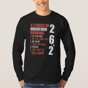 Camiseta 6 etapas de maratón para corredores
