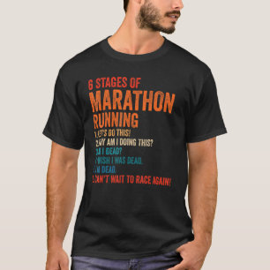 Camiseta 6 etapas de maratón para corredores