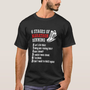 Camiseta 6 Fases De Corredor De Maratón