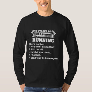 Camiseta 6 Fases De Regalo De Maratón Corriendo Para Correr