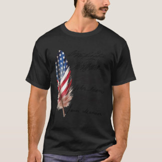 Camiseta 6 Firmas Fundadoras Firmas Padres De Usa Patri