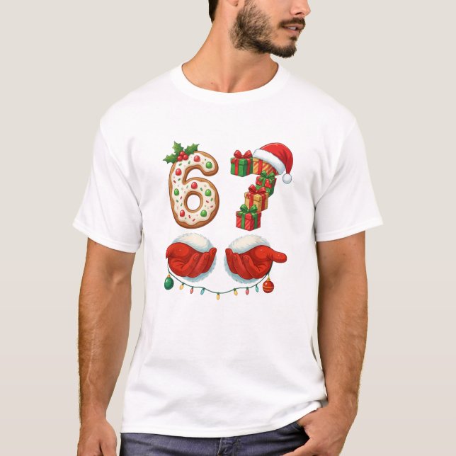 Camiseta “6 Gifts & Santa Hands” Cookie for brothers  (Anverso)