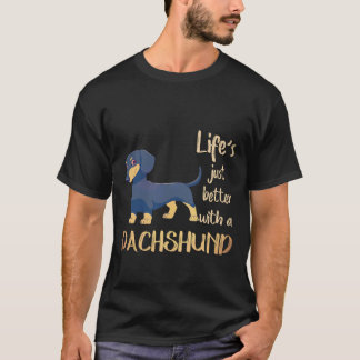 Camiseta 6 La vida es mejor con un dachshund