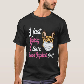 Camiseta 6 Me Encanta Mucho el Pastor Alemán OK Pastor Alem