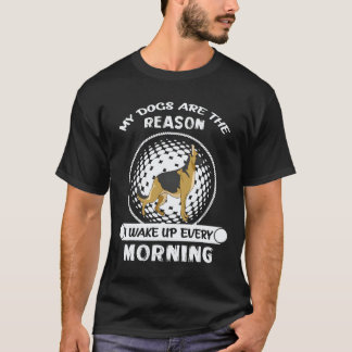 Camiseta 6 Mis perros son la razón por la que me despierto