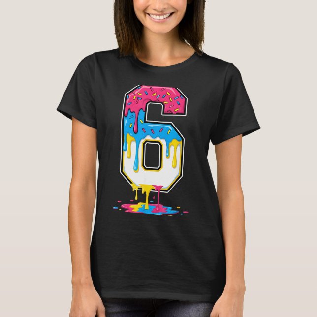 Camiseta 6 Number Seven Team Srts Ice Cream Drip Matching V (Anverso)