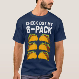 Camiseta 6 Pack Fitness Taco Funny Gimnasio Mexicano Taco