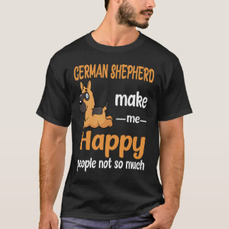 Camiseta 6 Pastores Alemanes Me Hacen Feliz La Gente No Tan