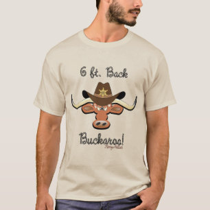 Camiseta 6 pies. Back Buckaroo, Longhorn Steer