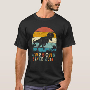Camiseta 6 Regalos de cumpleaños Dinosaurio Un impío impres