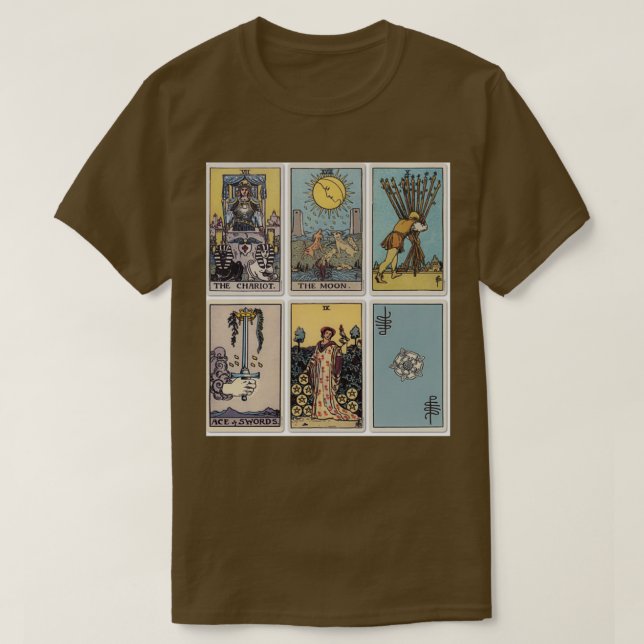 Camiseta 6 Tarjeta Tarot (Diseño del anverso)