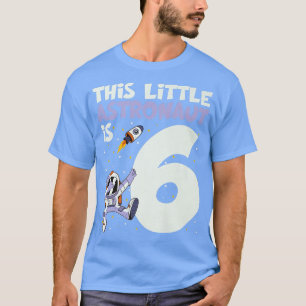 Camiseta 6 Year Old Astronaut Boy Space 6th Bday Dabbing As
