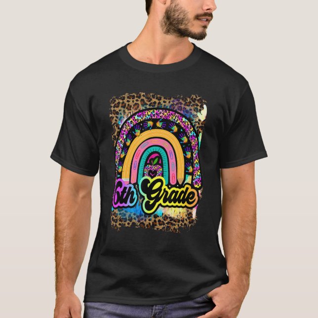 Camiseta 6th Grade School Vibes Team Retro Tie Dye 1st Day  (Anverso)