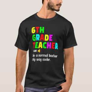 Camiseta 6th Grade Teacher Definition Happy First Day Of Sc