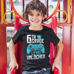 Camiseta 6th Grade Unlocked Gamer Graduation