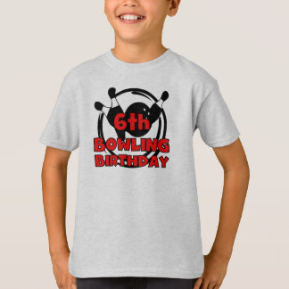 Camiseta 6to Cumpleaños de los bolos