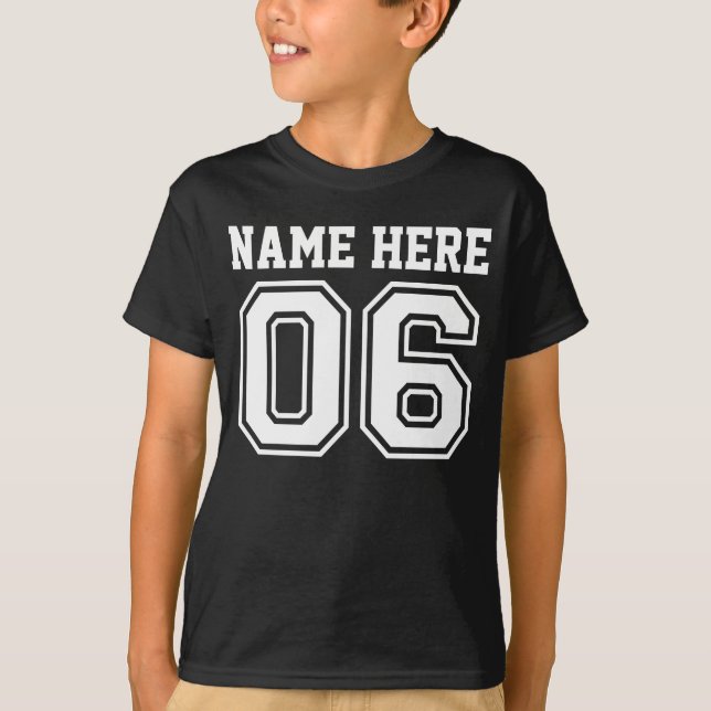 Camiseta 6to Cumpleaños (el nombre del niño adaptable) (Anverso)