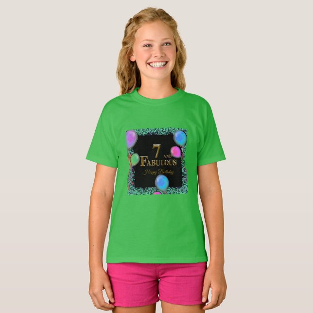 Camiseta 7º Cumpleaños  (Anverso completo)