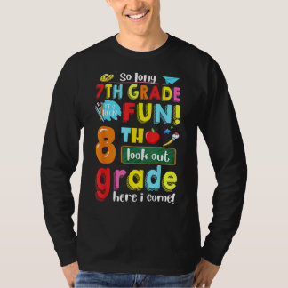 Camiseta 7º Grado Ha Sido Divertido 8º Grado Aquí Vuelvo
