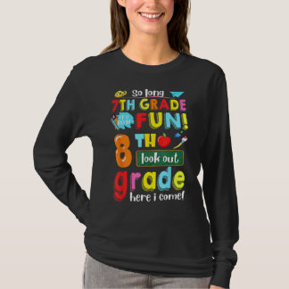 Camiseta 7º Grado Ha Sido Divertido 8º Grado Aquí Vuelvo