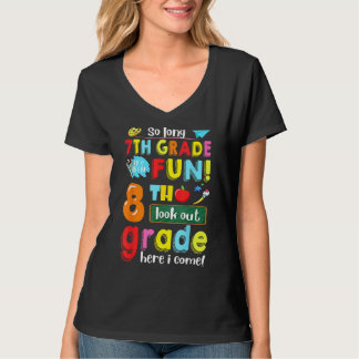 Camiseta 7º Grado Ha Sido Divertido 8º Grado Aquí Vuelvo