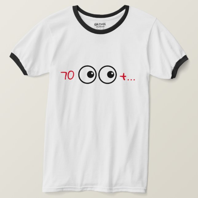 CAMISETA 70+ (Anverso del diseño)