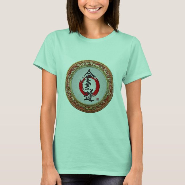 Camiseta [700] Caligrafía japonesa - Aikido (Anverso)