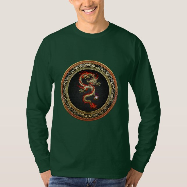 Camiseta [700] Dragón chino de oro Fucanglong (Anverso)