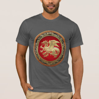 Camiseta [700] Dragón islandés, Landvættir [oro]