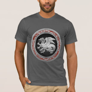 Camiseta [700] Dragón islandés, Landvttir [Silver]