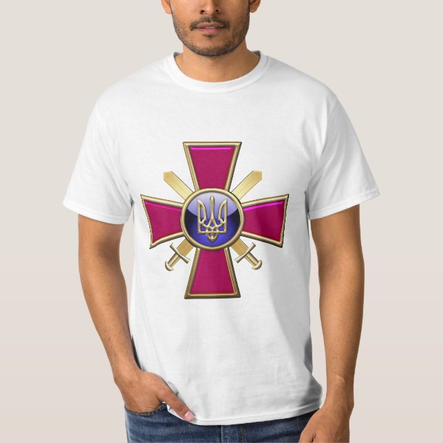 Camiseta [700] Emblema de las fuerzas terrestres ucranianas (Anverso)