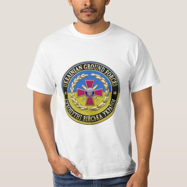 Camiseta [700] Fuerzas de tierra ucranianas [edición (Anverso)